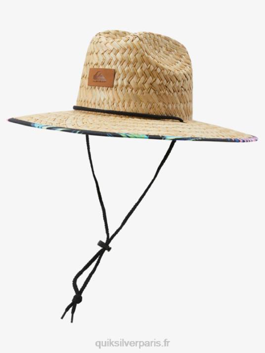 Hommes Quiksilver chapeau de sauveteur en paille outsider D6PT386 macadam