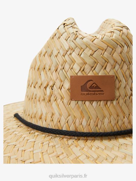 Hommes Quiksilver chapeau de sauveteur en paille outsider D6PT386 macadam