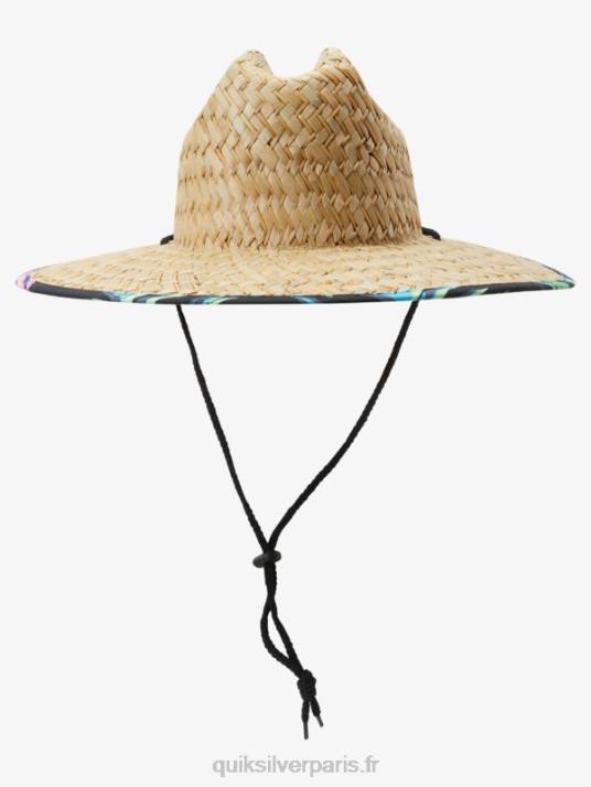 Hommes Quiksilver chapeau de sauveteur en paille outsider D6PT386 macadam