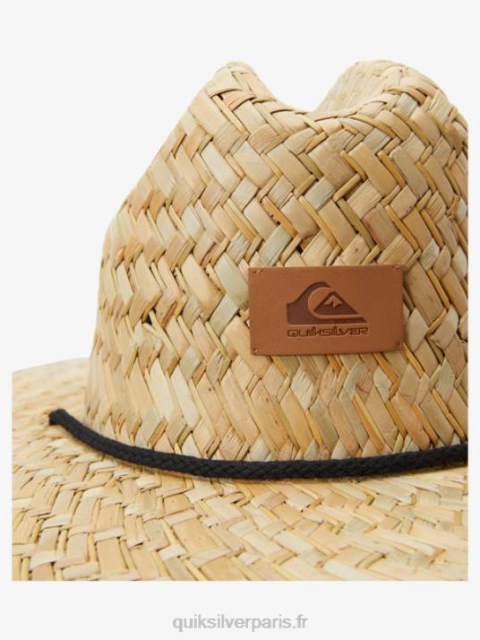 Hommes Quiksilver chapeau de sauveteur en paille outsider D6PT387 bleu rivière