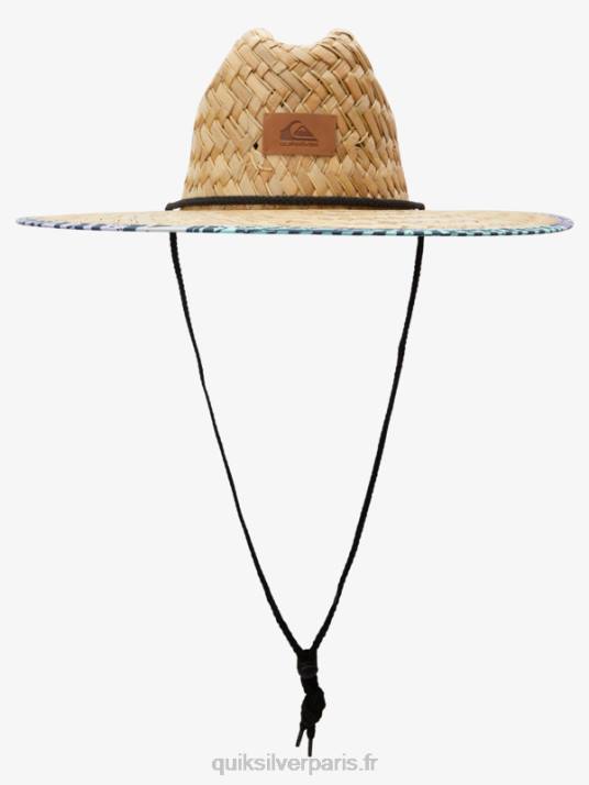 Hommes Quiksilver chapeau de sauveteur en paille outsider D6PT388 verre de plage