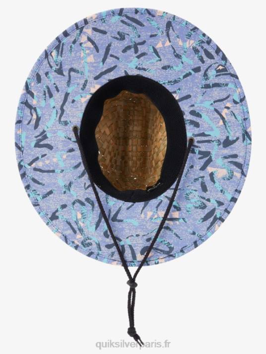 Hommes Quiksilver chapeau de sauveteur en paille outsider D6PT389 brume d\'orchidée