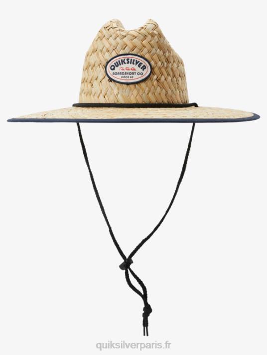 Hommes Quiksilver chapeau de sauveteur en paille outsider americana D6PT414 La marine de minuit