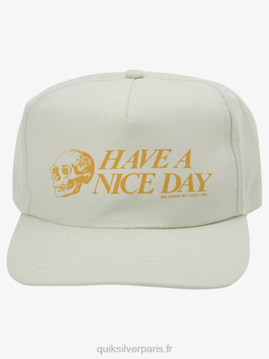 Hommes Quiksilver chapeau snapback de marque D6PT1093 bouleau