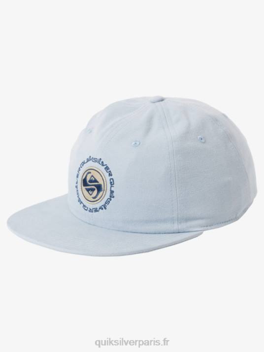 Hommes Quiksilver chapeau strapback en toile arvo kickback D6PT1687 bleu ashley