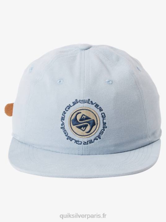 Hommes Quiksilver chapeau strapback en toile arvo kickback D6PT1687 bleu ashley