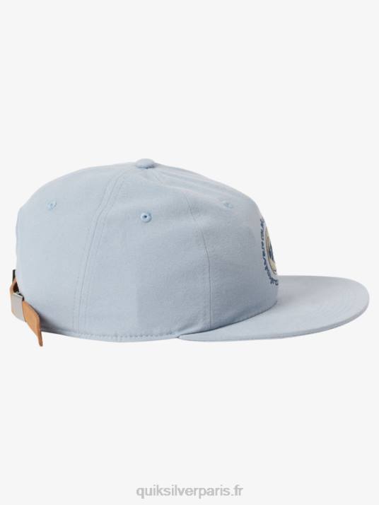 Hommes Quiksilver chapeau strapback en toile arvo kickback D6PT1687 bleu ashley