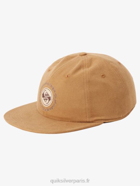 Hommes Quiksilver chapeau strapback en toile arvo kickback D6PT1688 nerprun brun