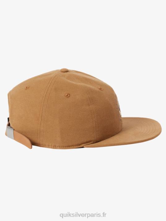 Hommes Quiksilver chapeau strapback en toile arvo kickback D6PT1688 nerprun brun