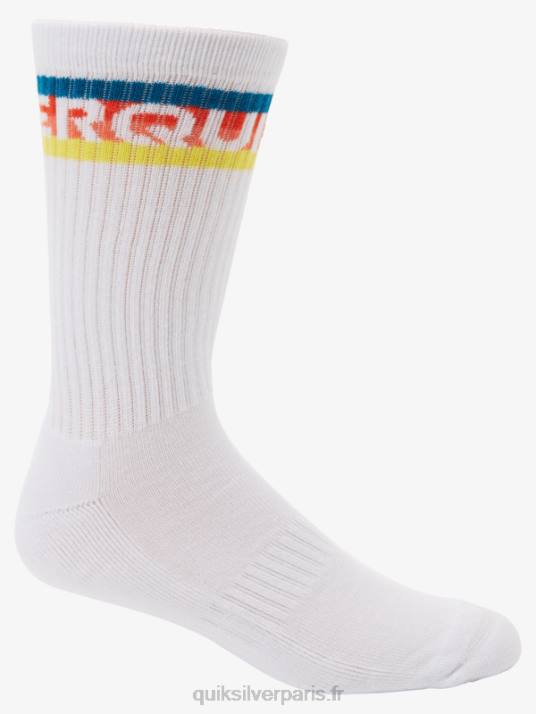 Hommes Quiksilver Lot de 2 paires de chaussettes Everyday Swell Crew D6PT1092 bleu clair