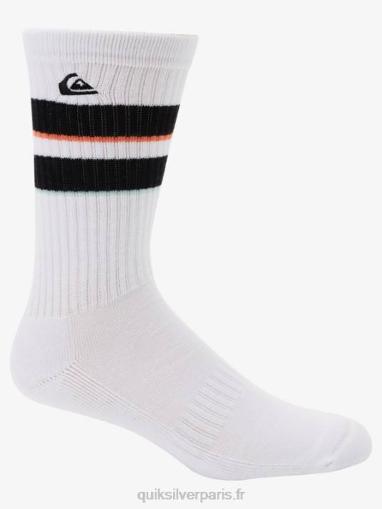 Hommes Quiksilver Lot de 2 paires de chaussettes mi-mollet en jacquard D6PT1141 plusieurs 1
