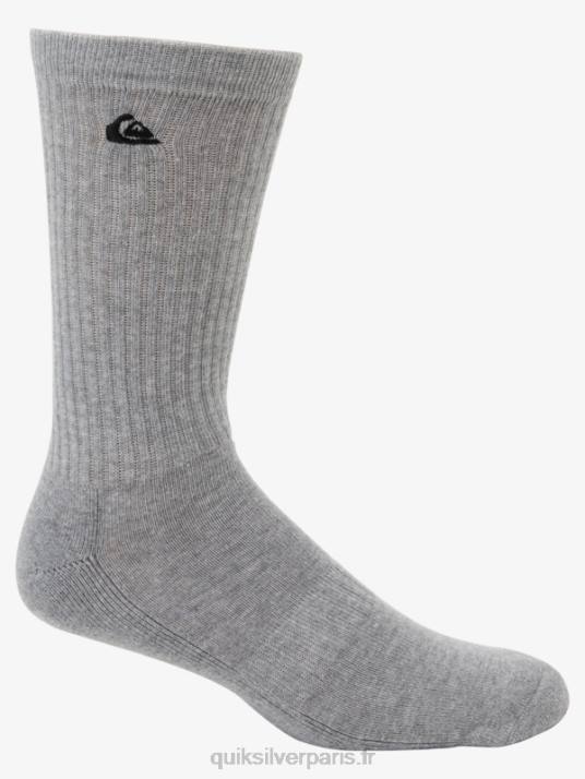 Hommes Quiksilver Lot de 2 paires de chaussettes unies D6PT1058 blanc