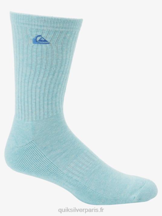 Hommes Quiksilver Lot de 2 paires de chaussettes unies D6PT1060 bleu clair