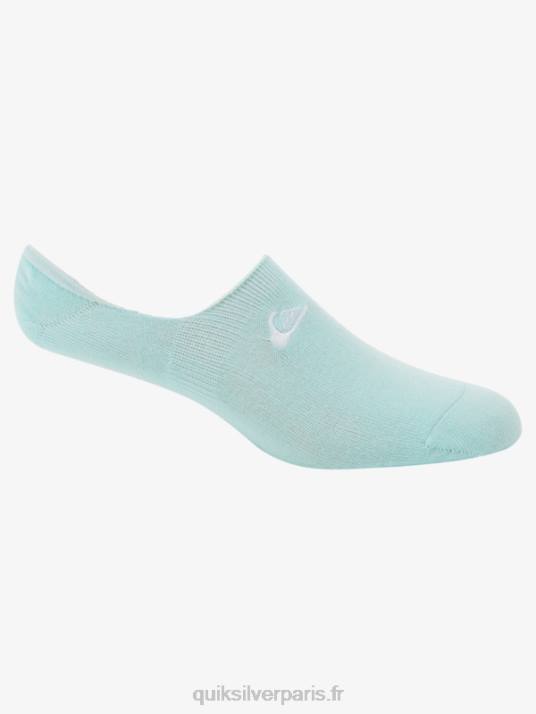 Hommes Quiksilver Lot de 3 paires de chaussettes invisibles D6PT778 blazer bleu clair/marine
