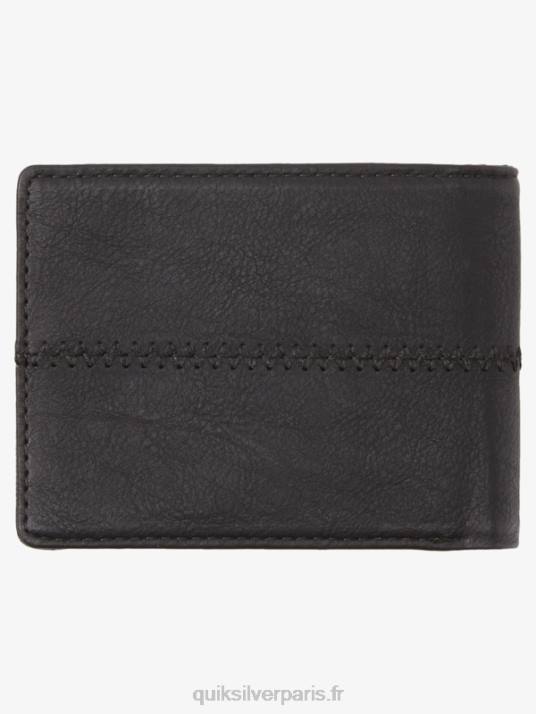 Hommes Quiksilver portefeuille à trois volets D6PT906 noir noir