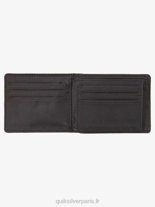 Hommes Quiksilver portefeuille à trois volets D6PT907 Chocolat brun