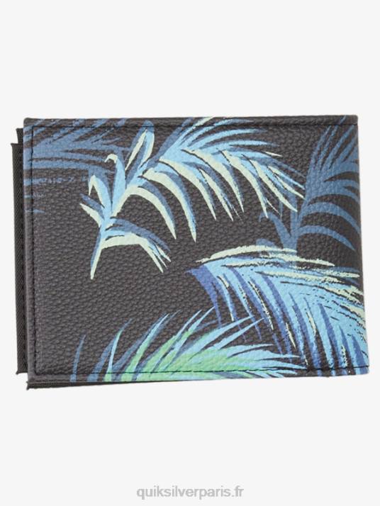 Hommes Quiksilver portefeuille à trois volets fraîcheur D6PT726 macadam