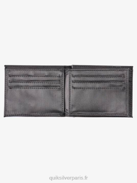Hommes Quiksilver portefeuille à trois volets fraîcheur D6PT728 noir blanc