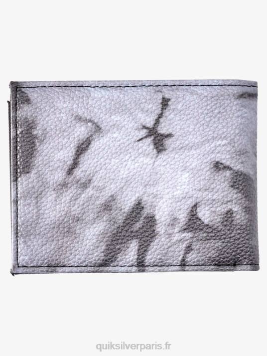Hommes Quiksilver portefeuille à trois volets fraîcheur D6PT728 noir blanc