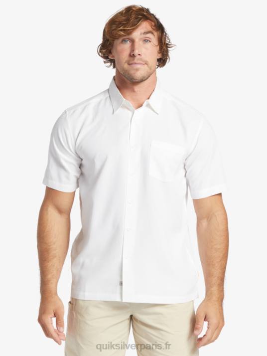 Hommes Quiksilver chemise anti-rides premium centinela waterman D6PT1300 centinelle blanche