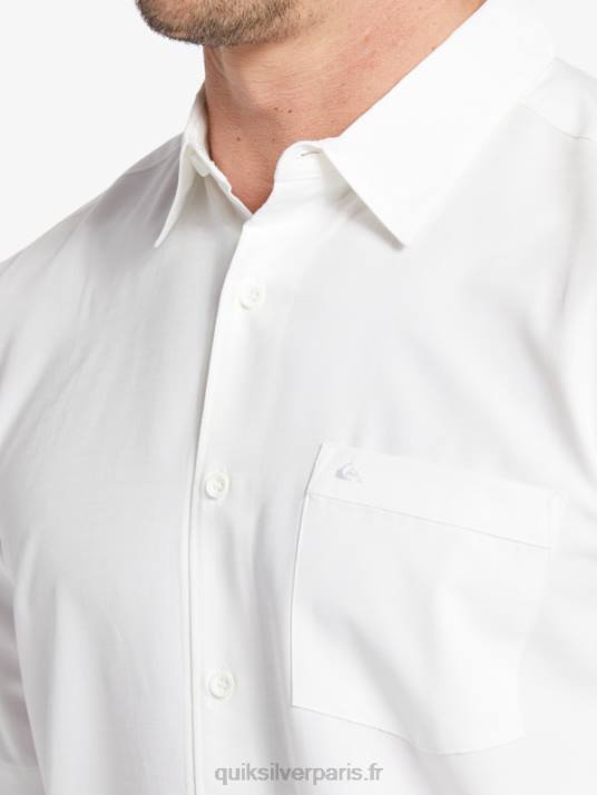 Hommes Quiksilver chemise anti-rides premium centinela waterman D6PT1300 centinelle blanche