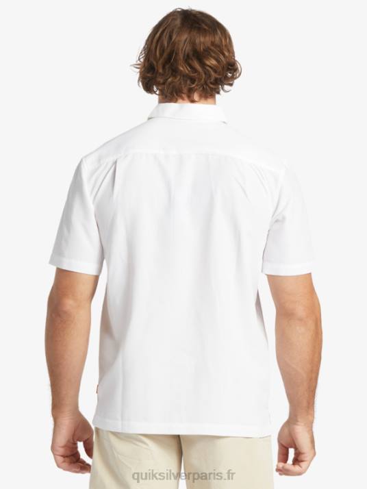 Hommes Quiksilver chemise anti-rides premium centinela waterman D6PT1300 centinelle blanche