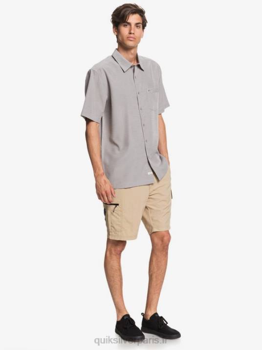 Hommes Quiksilver chemise anti-rides premium centinela waterman D6PT1301 centinelle gris silex