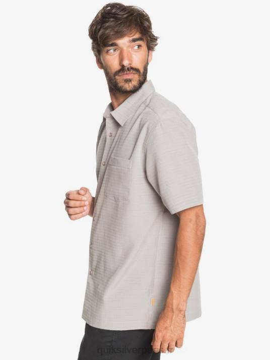Hommes Quiksilver chemise anti-rides premium centinela waterman D6PT1301 centinelle gris silex