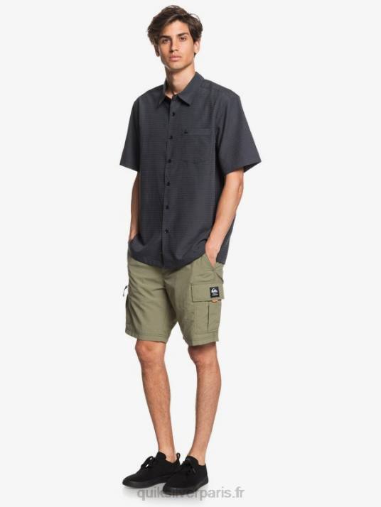 Hommes Quiksilver chemise anti-rides premium centinela waterman D6PT1303 centinelle noire