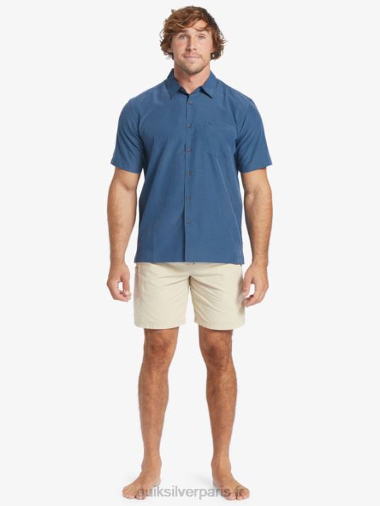 Hommes Quiksilver chemise anti-rides premium centinela waterman D6PT1304 centinelle marine de minuit