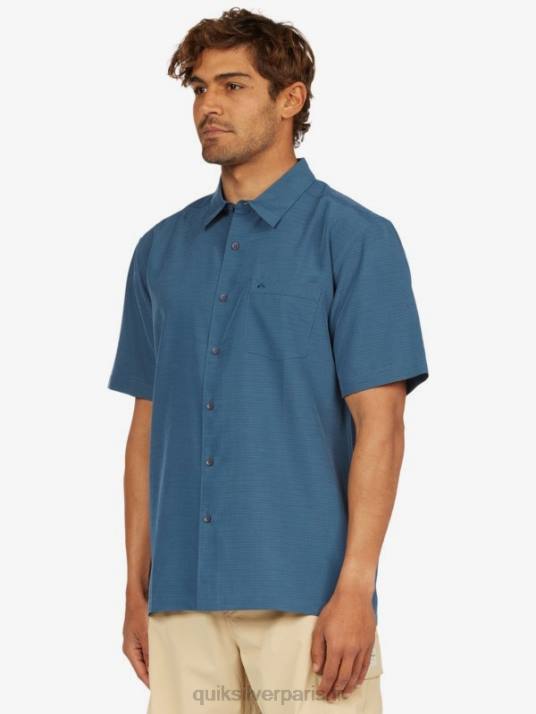 Hommes Quiksilver chemise anti-rides premium centinela waterman D6PT1304 centinelle marine de minuit