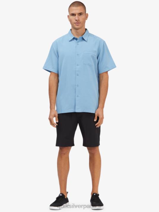 Hommes Quiksilver chemise anti-rides premium centinela waterman D6PT1305 centinelle bleu crépuscule