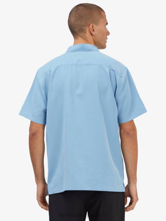 Hommes Quiksilver chemise anti-rides premium centinela waterman D6PT1305 centinelle bleu crépuscule