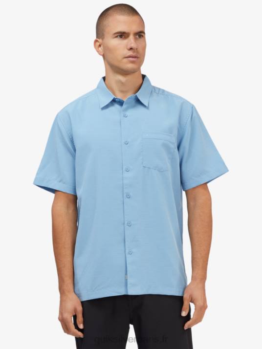 Hommes Quiksilver chemise anti-rides premium centinela waterman D6PT1305 centinelle bleu crépuscule
