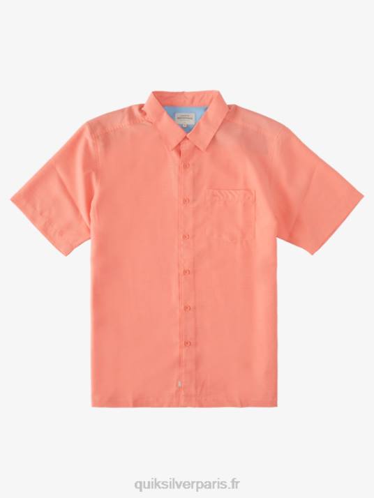 Hommes Quiksilver chemise anti-rides premium centinela waterman D6PT1307 centinelle rose pêche