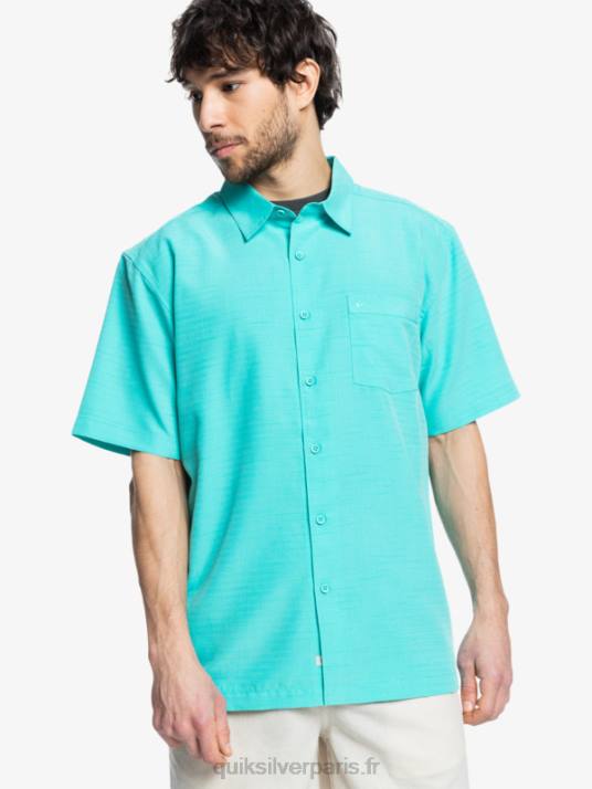 Hommes Quiksilver chemise anti-rides premium centinela waterman D6PT1308 centinelle bleu turquoise
