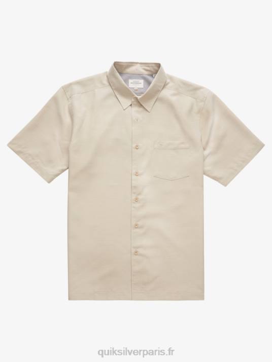 Hommes Quiksilver chemise anti-rides premium centinela waterman D6PT1310 centinelle de riz brun