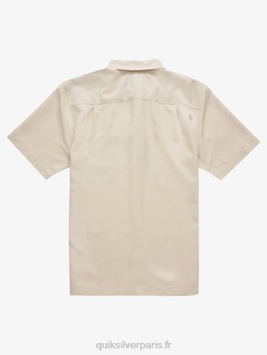 Hommes Quiksilver chemise anti-rides premium centinela waterman D6PT1310 centinelle de riz brun
