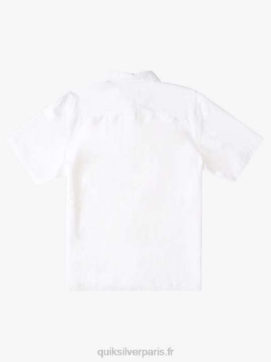Hommes Quiksilver chemise anti-rides premium waterman tahiti palms D6PT867 blanc