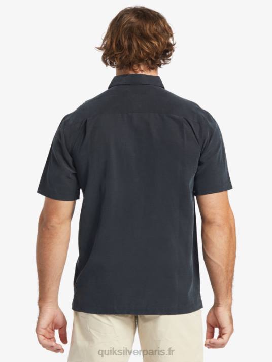 Hommes Quiksilver chemise anti-rides premium waterman tahiti palms D6PT868 noir