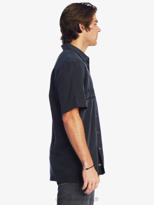 Hommes Quiksilver chemise anti-rides premium waterman tahiti palms D6PT868 noir