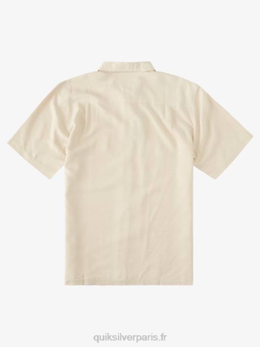 Hommes Quiksilver chemise anti-rides premium waterman tahiti palms D6PT869 riz brun