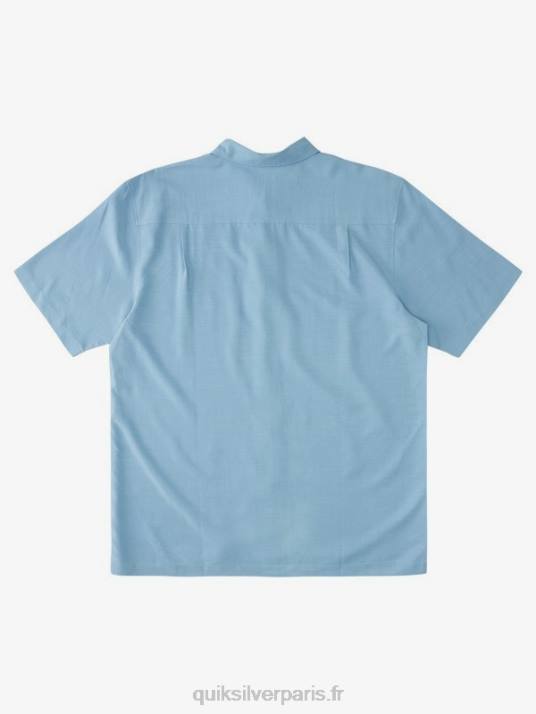 Hommes Quiksilver chemise anti-rides premium waterman tahiti palms D6PT870 bleu crépuscule
