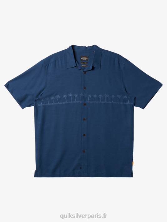 Hommes Quiksilver chemise anti-rides premium waterman tahiti palms D6PT872 enseigne bleue