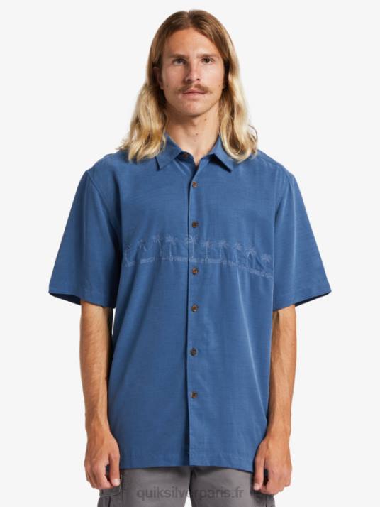 Hommes Quiksilver chemise anti-rides premium waterman tahiti palms D6PT872 enseigne bleue
