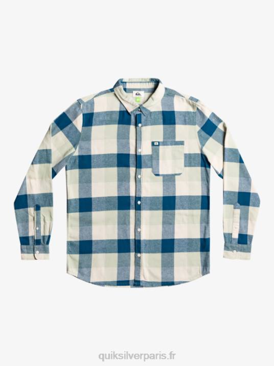 Hommes Quiksilver chemise en flanelle à manches longues motherfly D6PT1573 Mouche sauge du désert