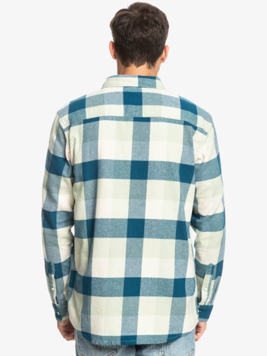 Hommes Quiksilver chemise en flanelle à manches longues motherfly D6PT1573 Mouche sauge du désert