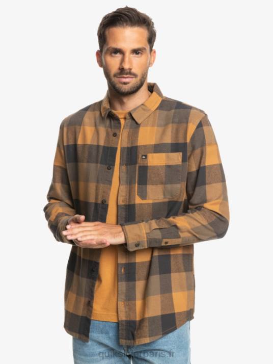 Hommes Quiksilver chemise en flanelle à manches longues motherfly D6PT1574 Mouche à cassonade