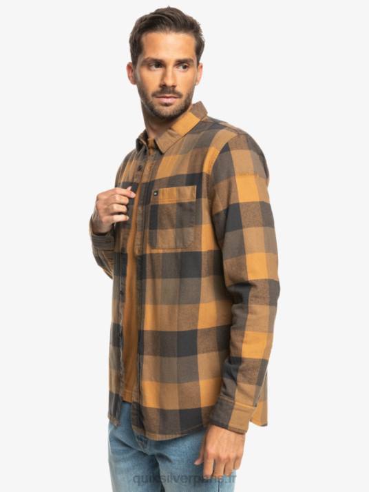 Hommes Quiksilver chemise en flanelle à manches longues motherfly D6PT1574 Mouche à cassonade