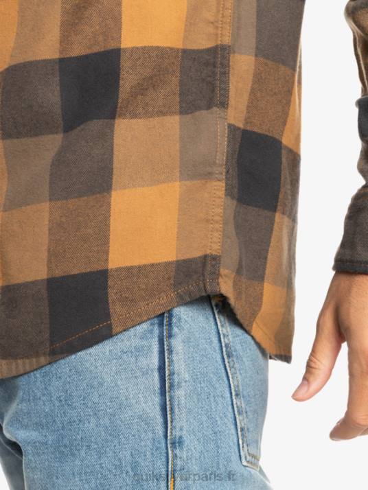 Hommes Quiksilver chemise en flanelle à manches longues motherfly D6PT1574 Mouche à cassonade